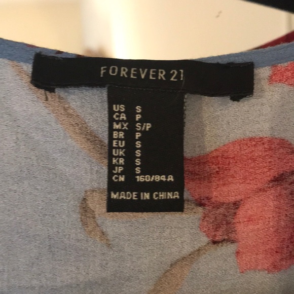 *Forever 21 blue and red flowered maxi - Picture 3 of 8